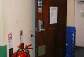 Fire Door with Cabin Hook